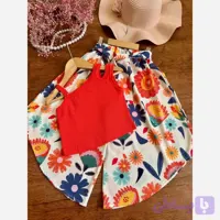ست تاپ و شلوارک دخترانه کبریتی و بوگاتی 2 تا 11 سال