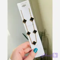 گردنبند زنانه طرح ونکلیف استیل رنگ ثابت - شال پرنسا