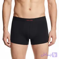 شورت نیم پا مردانه پنبه لاکرا مشکی ساده