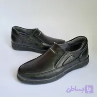 کفش مردانه طبی چرم خارجی زیره نرم و سبک دور دوخت سایز 40 تا 44