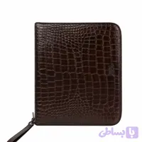 کیف اداری مدارک مردانه چرم طبیعی اصل قهوه ای سوخته - شال پرنسا