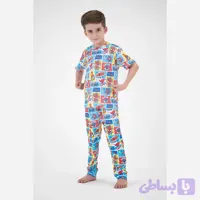 ست تیشرت و شلوار پسرانه طرح مرد عنکبوتی جنس پنبه و الیاف مصنوعی