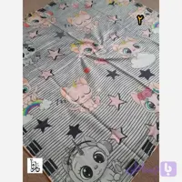 روسری سوپرنخ دخترانه دست دوز قواره 100 سانت فانتزی