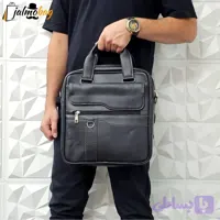 کیف اداری لپتاپی چرمی دستی و دوشی حلقه دار ایستاده - شال پرنسا