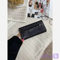 کیف پول و موبایل چرم سه لت مدل عطارد دست دوز با چرم خارجی درجه یک