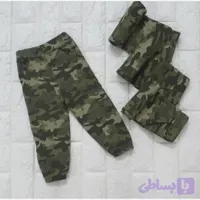 شلوار تک پسرانه طرح چریکی سایز 9 تا 18 ماه قد 44 سانت
