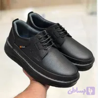 کفش چرم طبی مردانه طرح کلارک رنگ سوخته زیره پیو