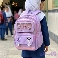 کوله پشتی دخترانه کرومی ضد آب مناسب کلاس اول تا چهارم طبی و جادار