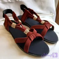 صندل زنانه مدل رعنا رنگ زرشکی سایز 38 تا 41