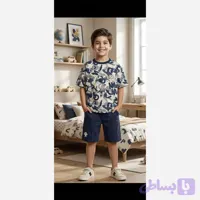 ست تیشرت و شلوارک پسرانه نخ و پنبه 1 تا 7 سال