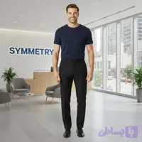 شلوار مردانه پارچه بزیاق جذب دو طرف کش مشکی سایز 42 تا 48