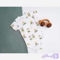 زیر دکمه آستین کوتاه نخی لاکی
