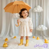 بادی دامندار مجلسی نوزادی دخترانه پیراهن گل گلی پنبهای