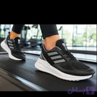 کفش کتانی اسپرت ورزشی پیاده روی آدیداس سبک نرم مشکی سایز 40 تا 44