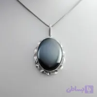 گردنبند حدید صینی مستطیلی مردانه و زنانه