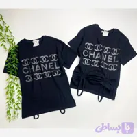 تیشرت دخترانه پنبه ترک گتردار سایز 3 تا 10 سال
