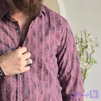 پیراهن آستین بلند مردانه نخی سایز M تا XXL رنگی