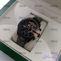 ساعت زنانه دیزل تمام مشکی با شاخ رزگلد چهار موتوره کرنوگراف دار با بند استیل