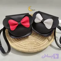 کیف دوشی دخترانه چرم مصنوعی طرح میکی موس مناسب 2 تا 10 سال
