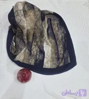 روسری برشکا پلیسه ریز طرح دار