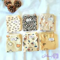 پک شورت زنانه نخی قواره دار برند آلکیم طرح عروسکی سایز XL تا 3XL