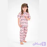 ست تیشرت و شلوار دخترانه طرح مینی موس جنس پنبه و الیاف مصنوعی