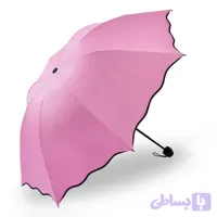 چتر جادویی زنانه و دخترانه ضد باد طرح گل تغییر رنگ با آب