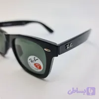 عینک آفتابی ریبن 2140 دسته سیم پلاریزه شیشه نشکن UV 400 فرم مستطیلی کائوچویی