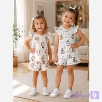 ست تاپ شلوارک دخترانه بوگاتی خنک اقتصادی