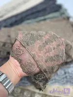 شال حریر نخ‌ وارداتی دور دانتل مجلسی