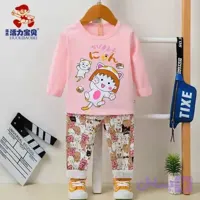 ست راحتی دخترانه نخ پنبه وارداتی مناسب 3 تا 7 سال