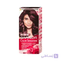 کیت رنگ مو گارنیر شماره 3.16 سری COLOR SENSATION رنگ بادمجانی