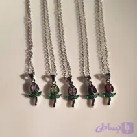 گردنبند سواروسکی گل رز