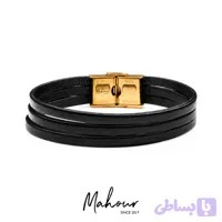 دستبند چرم مردانه کد MS1011