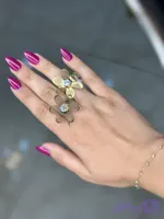 انگشتر طرح گل