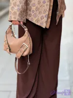 کیف دوشی وارداتی چرم نسکافه‌ای