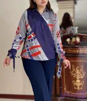 شومیز چپ و راستی ابریشم