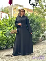 کت و سارافون مجلسی گلدوزی مشکی
