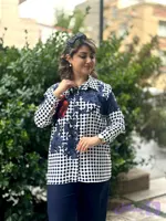 شومیز مجلسی شنل توپی
