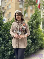 شومیز مجلسی یقه کرواتی گوچی