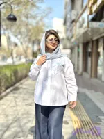 شومیز سفید گلدوزی