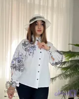 شومیز سفید ترک