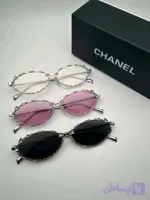 عینک chanel مدل نگینی کیفیت مستر کوالیتی به همراه کاور و دستمال اشانتیون