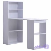 میز تحریر به همراه کتابخانه با نوار لبچسبان دو میلیمتری و ورق کیفیت بالا