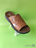 صندل طبی مردانه شیما ، مدل میلاد رنگ گردویی ، نرم و راحت و سبک