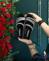 صندل زنانه مشکی مدل ژینا ، زیره pu سبک و راحت - پادیسا شاپ