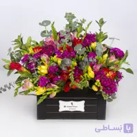 باکس چوبی گل فریزیا کد 4170 | فروشگاه گل و گیاه باختر