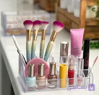 استند آرایشی اکرولیک  رویه رومیزی چندخانه شفاف
