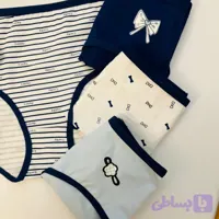 شورت زنانه طرح پاپیون آبی