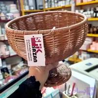 جام میوه خوری بافت حصیری ۲۴ سانتی
